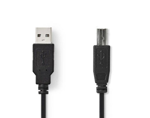USB 2.0-Kabel 2mtr A-Stecker - B-Stecker