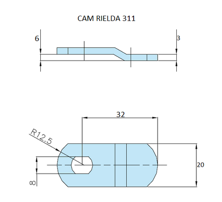 Rielda lock cam 311