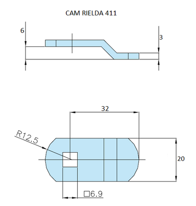 Rielda lock cam 411