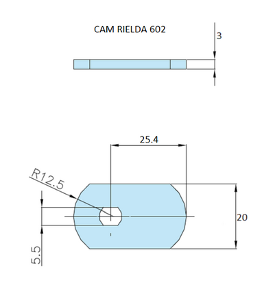 Rielda lock cam 602