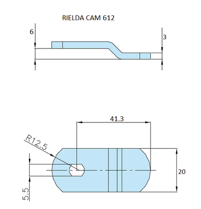 Rielda lock cam 612