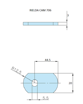 Rielda lock cam 706