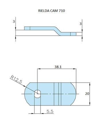 Rielda lock cam 710