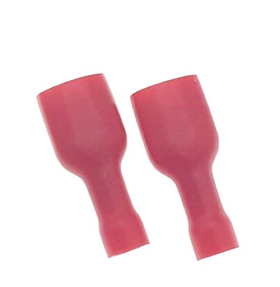 Kabelschoen vrouwelijk 6.3x0.8mm rood geïsoleerd 0.5-1mm2