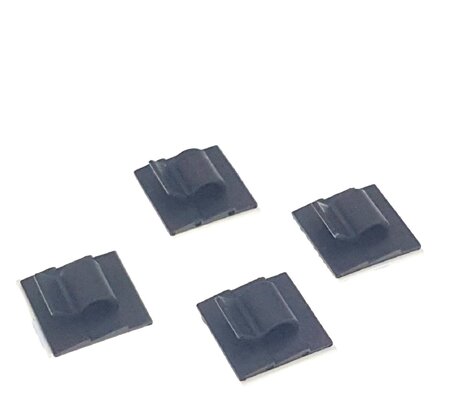 Adhesive cable clips 5mm black