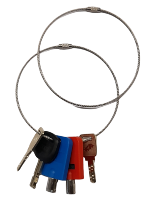 Schlüsselanhänger Edelstahldraht 30cm