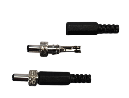 DC connector 5.5x2.1mm screw lock