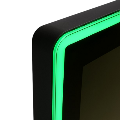Front Led glass monitor 21.5"