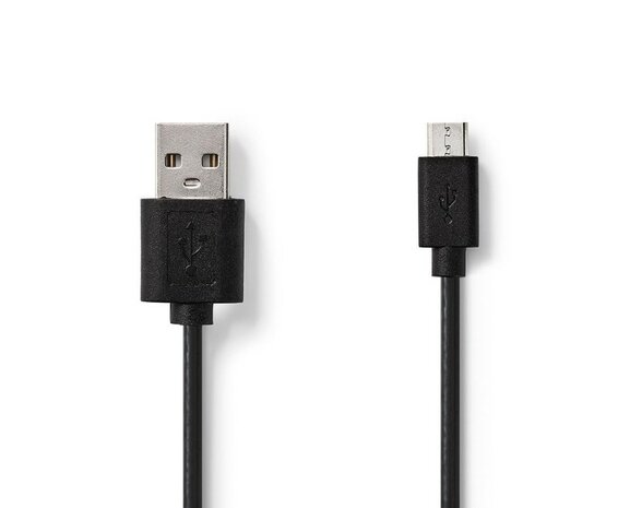 USB 2.0-Kabel 2mtr A Male - Micro-B Male