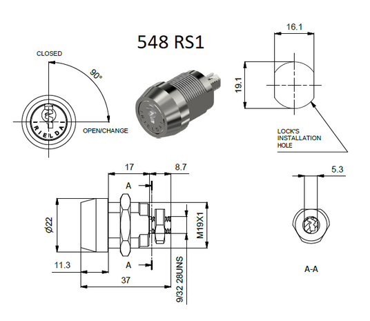 Rielda lock 548 RS1