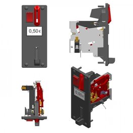 Mechanische Muntproef met frontplaat €0.50