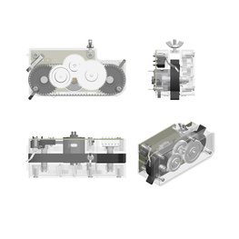 Vending dispenser, enkele band, gebogen schakelaar