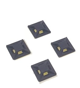 Zelfklevende plakzadels 12.5x12.5mm Zwart