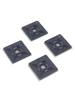 Zelfklevende plakzadels 19x19mm Zwart