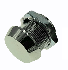 Slotgat afdekking chroom 16mm