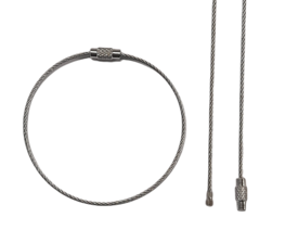 Sleutelring RVS draad 20cm