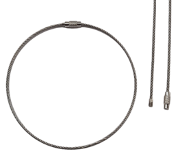 Sleutelring RVS draad 30cm
