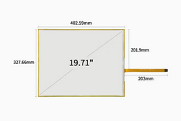 Touchscreen ref 17-8051-205 19.71"