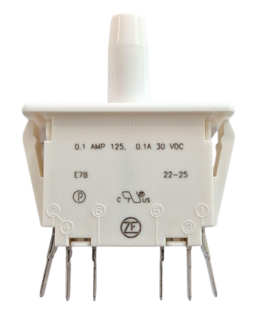 Dubbelpolige schakelaar paneel montage 4.8mm E78-00A