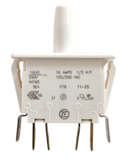 Dubbelpolige schakelaar paneel montage 6.3mm F79-00AB